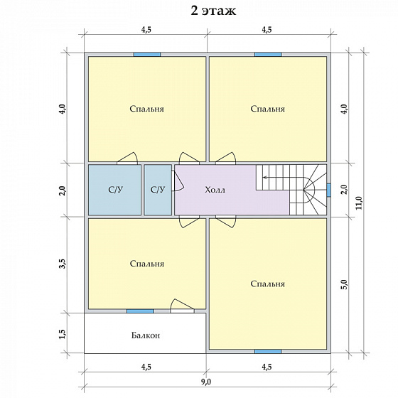 Радужный 9 х 11