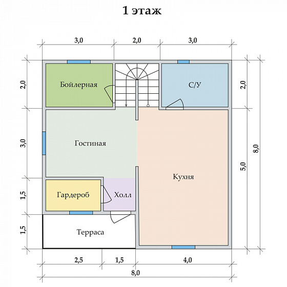 Радужный 8 х 8