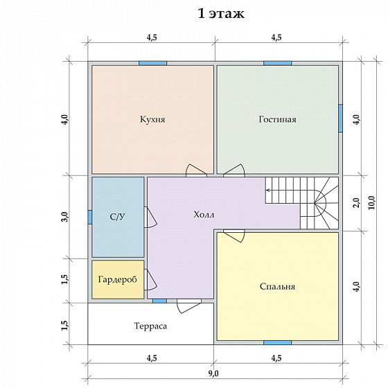 Радужный 9 х 10