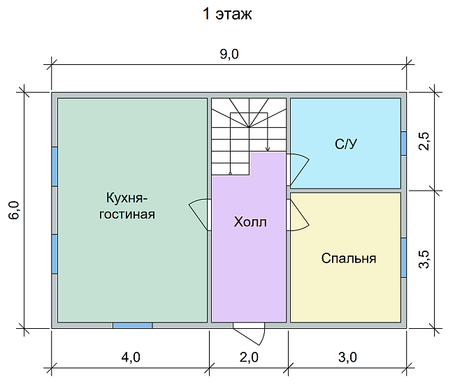 Радужный 6 х 9