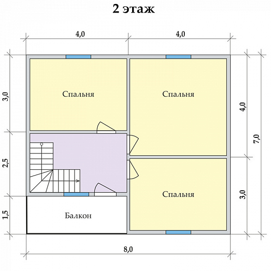 Радужный 7 х 8