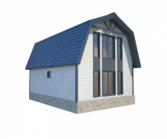 Каркасный дом Солнечный ++ 6 х 9