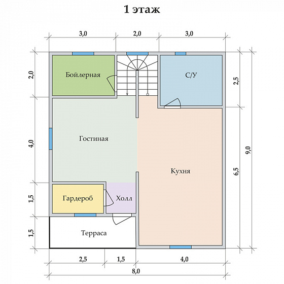 Радужный 8 х 9