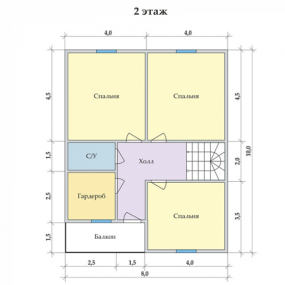 Радужный 8 х 10