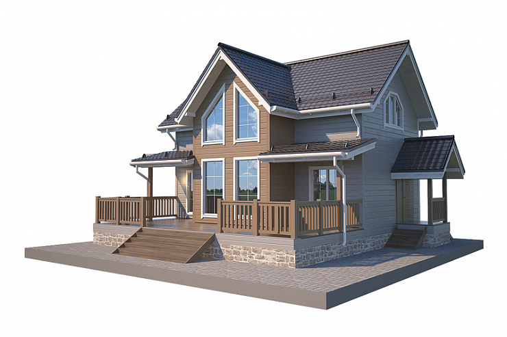 Каркасный дом Восход 11,5 х 10,5