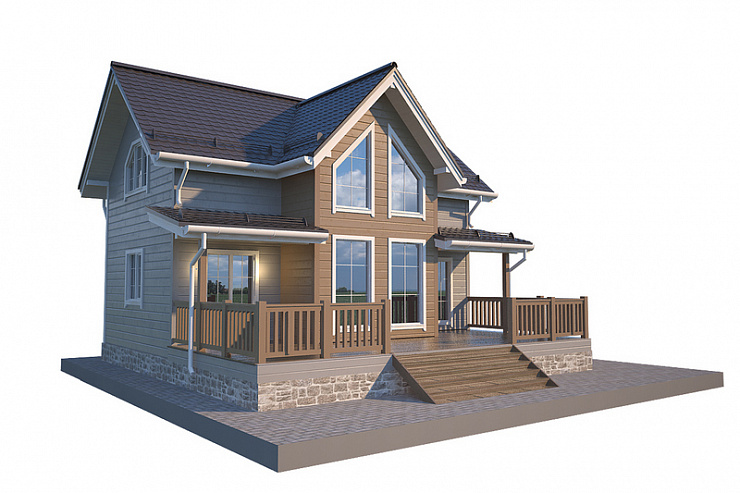 Каркасный дом Восход 11,5 х 10,5