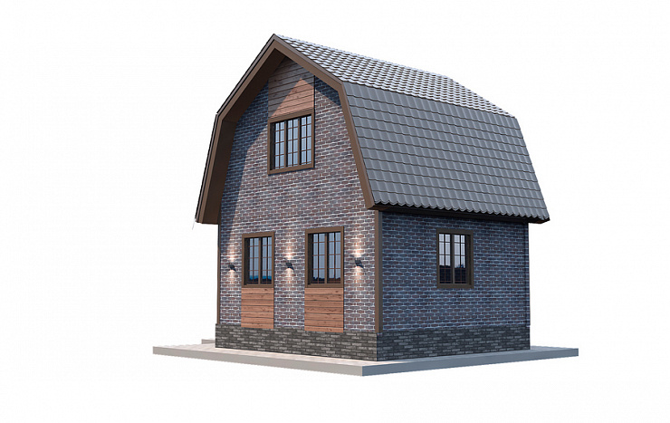 Каркасный дом Солнечный 6 х 4