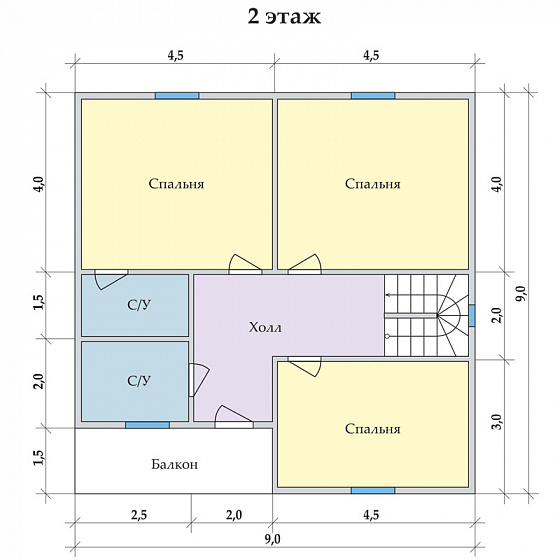 Радужный 9 х 9